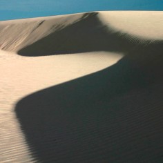 Mid-afternoon dunes with deep shadows